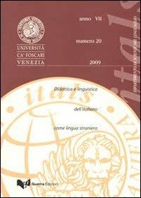 Itals. Didattica e linguistica dell'italiano come lingua straniera (2009). Vol. 20 - copertina