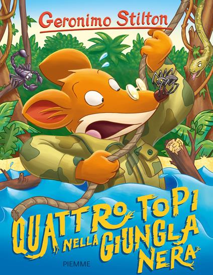 Quattro topi nella giungla nera - Geronimo Stilton - copertina