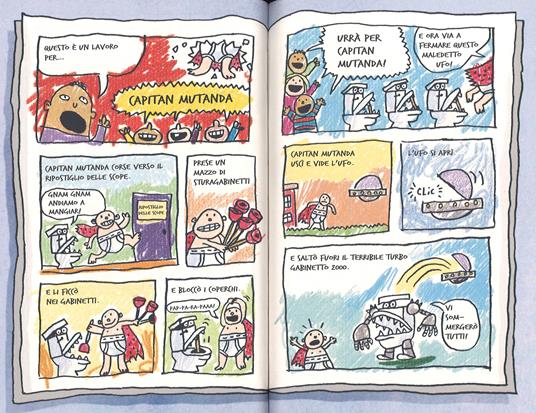 Capitan Mutanda e l'attacco dei Gabinetti Parlanti - Dav Pilkey - Libro -  Piemme - Il battello a vapore. One shot | IBS