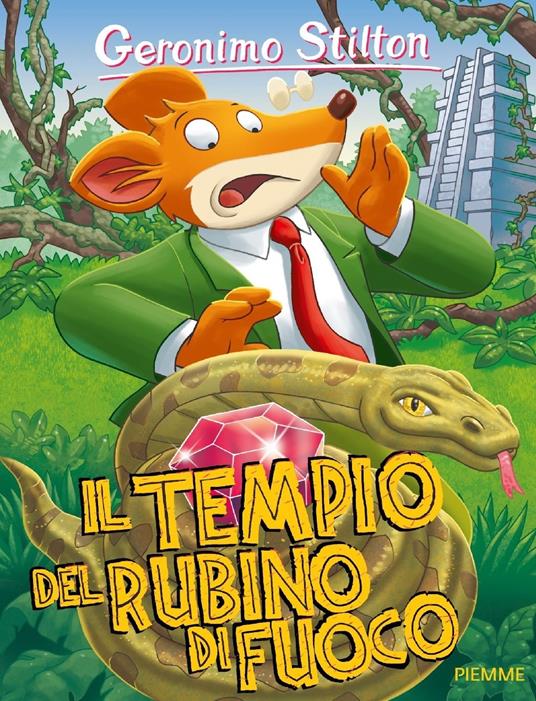 Il tempio del rubino di fuoco - Geronimo Stilton - copertina