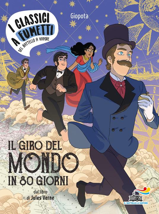 Il giro del mondo in 80 giorni di Jules Verne - Giovanni Pota - copertina