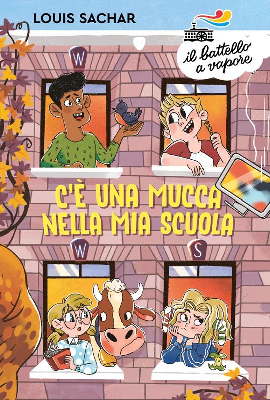 C'è una mucca nella mia scuola - Louis Sachar - copertina