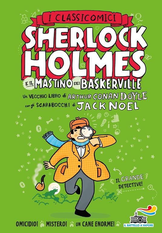 Sherlock Holmes e il mastino dei Baskerville da Arthur Conan Doyle - Jack Noel - copertina