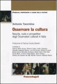 Osservare la cultura. Nascita, ruolo e prospettive degli osservatori culturali in Italia - copertina