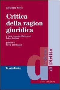 Critica della ragion giuridica - Alejandro Nieto - copertina