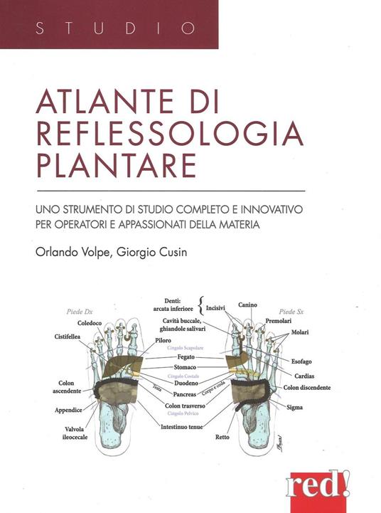 Atlante di reflessologia plantare. Uno strumento di studio completo e innovativo per operatori e appassionati della materia. Ediz. illustrata - Orlando Volpe,Giorgio Cusin - copertina