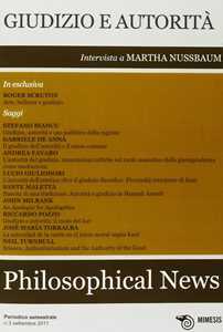 Philosophical news (2012). Vol. 3: Giudizio e autorità