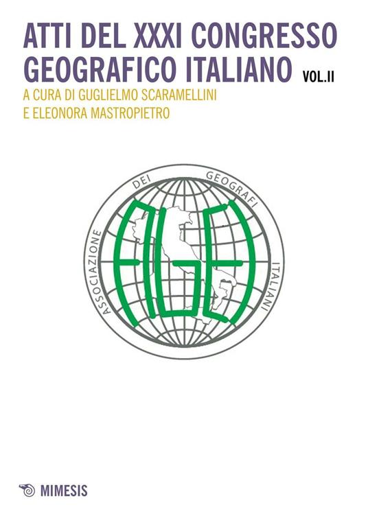 Atti del 31° Congresso geografico italiano. Vol. 2 - copertina