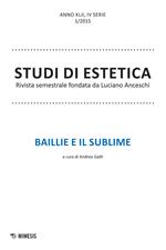 Studi di estetica (2015). Vol. 1: Baillie e il sublime.