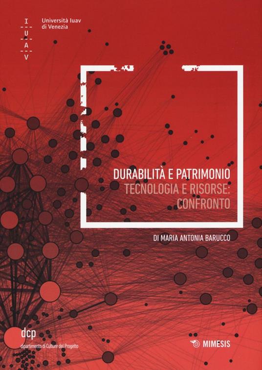 Durabilità e patrimonio. Tecnologia e risorse: Confronto - Maria Antonia Barucco - copertina