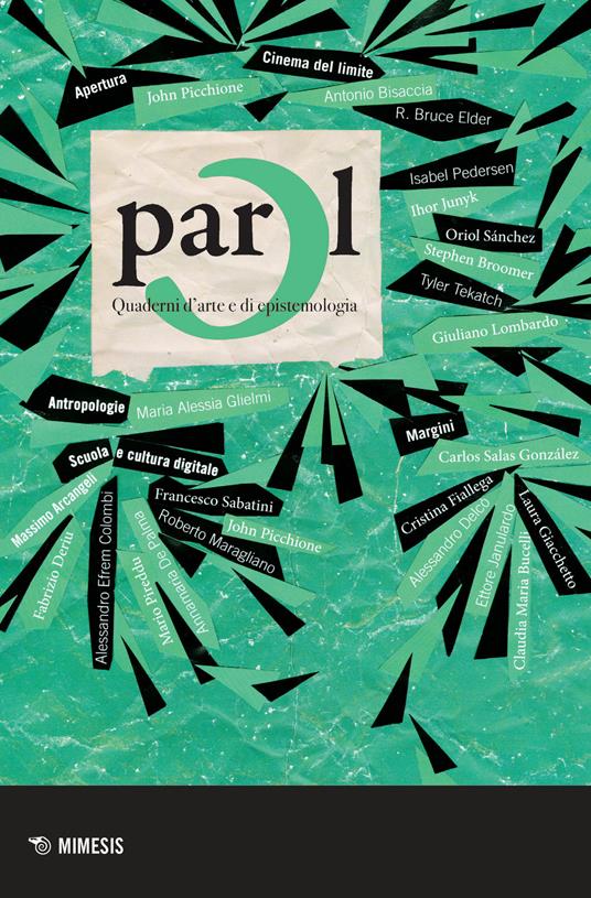 Parol. Quaderni d'arte e di epistemologia (2019). Vol. 30 - copertina