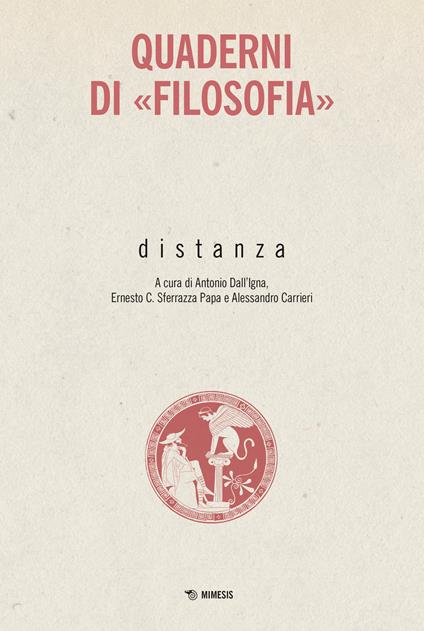 Distanza. Quaderni di «Filosofia» - copertina