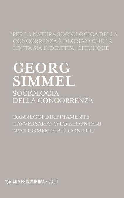 Sociologia della concorrenza - Georg Simmel - copertina