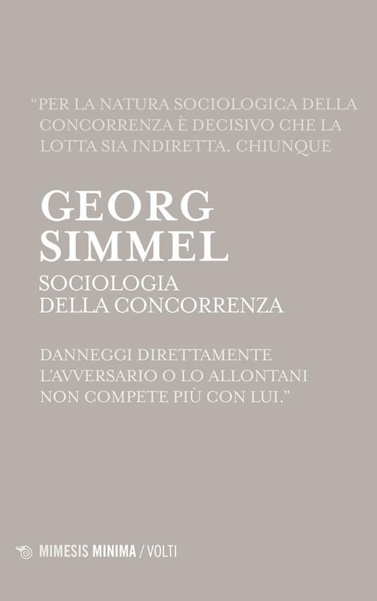 Sociologia della concorrenza - Georg Simmel - copertina