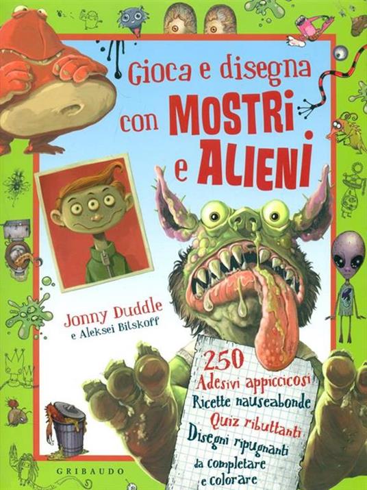 Gioca e disegna con mostri e alieni. Con adesivi - Jonny Duddle,Aleksei Bitskoff - 4