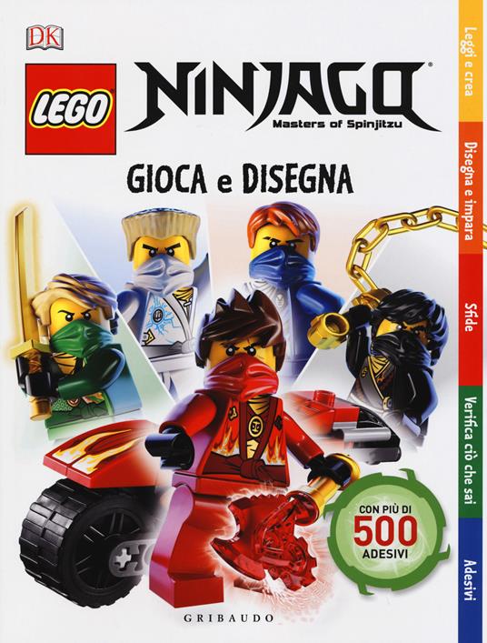 Gioca e disegna. Lego Ninjago. Masters of Spinjitsu. Con adesivi. Ediz. a  colori - Libro - Gribaudo - Disegna e crea | IBS