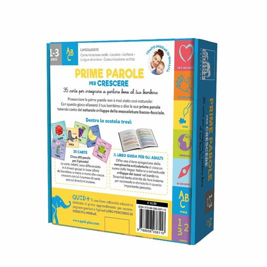 QUID + Le parole per leggere. Il metodo rivoluzionario per imparare a  leggere a due anni. Ediz. a colori. Con 96 Carte. Con Contenuto digitale per  accesso on line - Barbara Franco