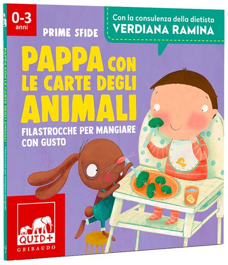 Pappa con le carte degli animali. Filastrocche per mangiare con gusto. Ediz. a colori. Con 35 carte. Con libro-guida riservato agli adulti - Barbara Franco,Verdiana Ramina - 3