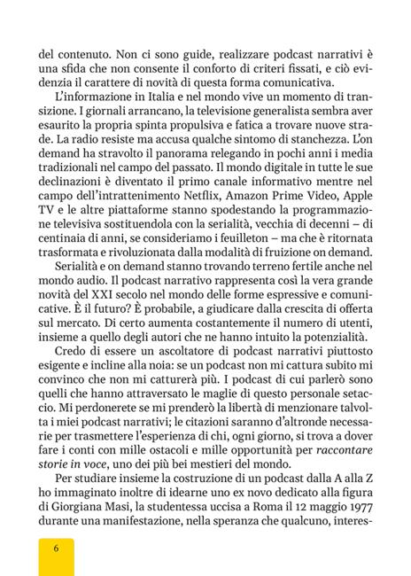 Podcast narrativo. Come si racconta una storia nell'epoca dell'ascolto digitale - Antonio Iovane - 3