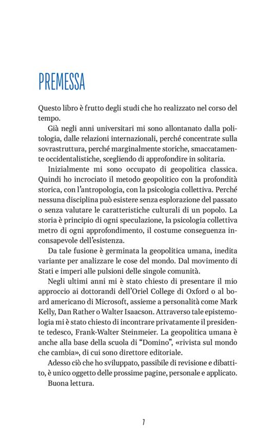 Geopolitica umana. Capire il mondo dalle civiltà antiche alle potenze  odierne: libro di Dario Fabbri