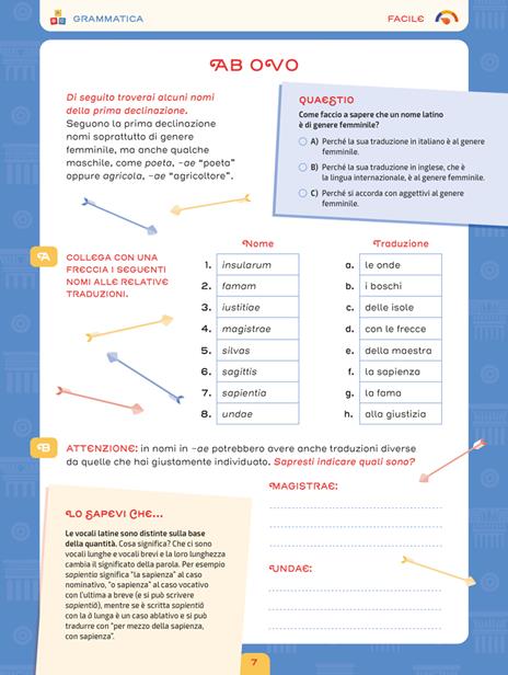 Quiz di latino. Quaderno dei compiti per adulti - L!nVersamente - 5