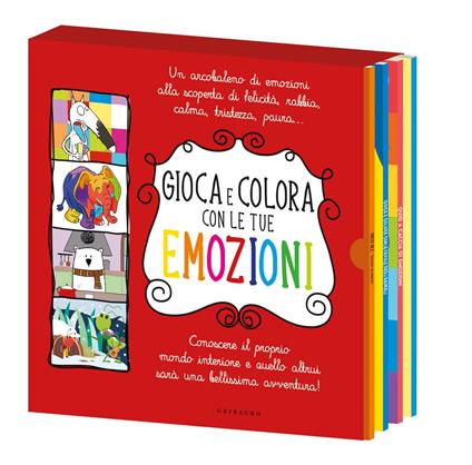 Gioca e colora con le tue emozioni: Gioca e colora con le favole degli animali-Quid a caccia di emozioni-Orso Ale. Emozioni da colorare-Il lupo che voleva cambiare colore. Ediz. a colori - copertina