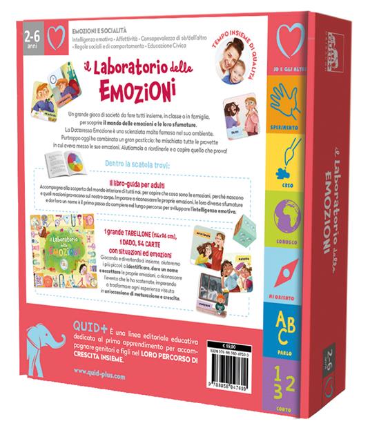 Il laboratorio delle emozioni. Ediz. a colori. Con 54 carte. Con tappeto  calpestabile - Barbara Franco - Libro - Gribaudo - Quid+