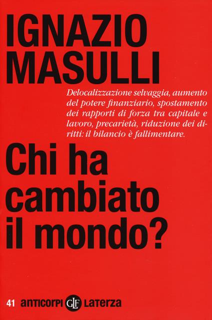 Chi ha cambiato il mondo? - Ignazio Masulli - copertina