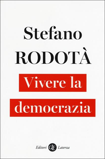 Vivere la democrazia - Stefano Rodotà - copertina