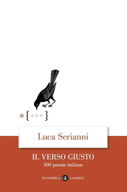 Il verso giusto. 100 poesie italiane - Luca Serianni - copertina