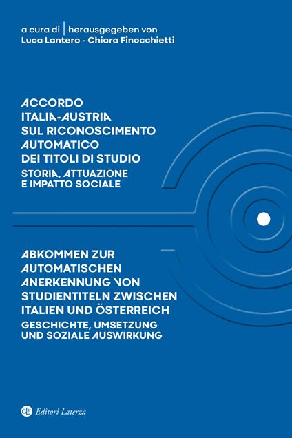 Accordo Italia-Austria sul riconoscimento automatico dei titoli di studio - Luca Lantero,Chiara Finocchietti - copertina