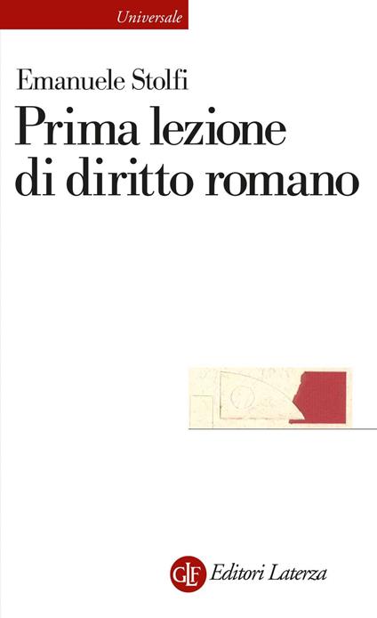 Prima lezione di diritto romano - Emanuele Stolfi - ebook