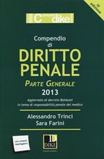 Compendio di diritto penale. Parte generale