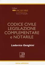 Codice civile, legislazione complementare e notarile