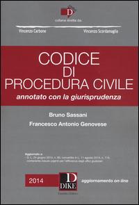 Codice di procedura civile. Annotato con la giurisprudenza. Con aggiornamento online - Bruno Sassani,Francesco Antonio Genovese - copertina