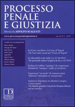 Processo penale e giustizia (2014). Vol. 5