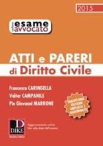 Atti e pareri di diritto civile