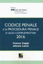 Codice penale e di procedura penale e leggi complementari