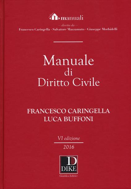 Manuale di diritto civile - Francesco Caringella,Luca Buffoni - copertina