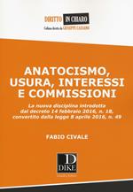 Anatocismo, usura, interessi e commissioni