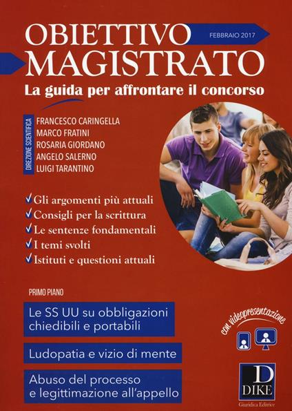 Obiettivo magistrato. La guida per affrontare il concorso (2017). Vol. 2: Febbraio. - copertina