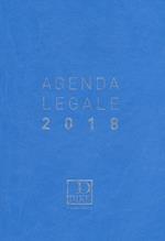 Agenda legale d'udienza 2018. Ediz. azzurra