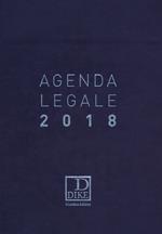 Agenda legale d'udienza 2018. Ediz. blu. Ediz. minore