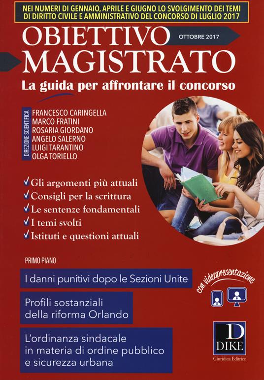 Obiettivo magistrato. La guida per affrontare il concorso (2017). Vol. 8 - copertina