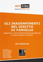 Gli inadempimenti nel diritto di famiglia. Aggiornato ai nuovi orientamenti giurisprudenziali in tema di assegno di divorzio