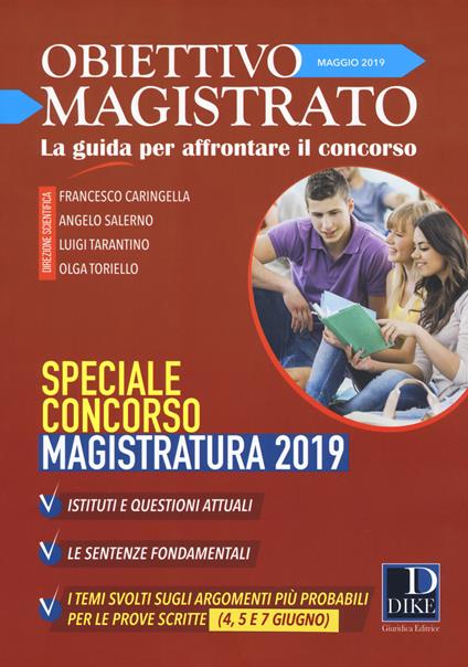 Obiettivo magistrato. La guida per affrontare il concorso (2019). Vol. 5: Maggio. Speciale concorso magistratura. - copertina