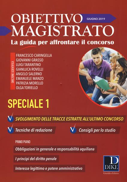 Obiettivo magistrato. La guida per affrontare il concorso (2019). Vol. 6: Giugno. Speciale 1. - copertina