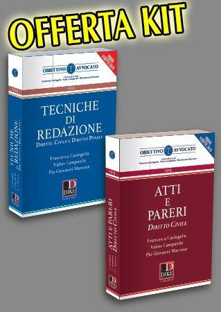 Kit: Atti e pareri di diritto civile-Tecniche di redazione. Diritto civile e diritto penale - Francesco Caringella,Valter Campanile,Pio Giovanni Marrone - copertina