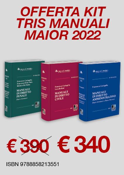 Kit tris manuali maior 2022. Magistratura - Francesco Caringella,Francesca Della Valle,Michele De Palma - copertina