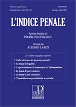 L' indice penale (2022). Vol. 1